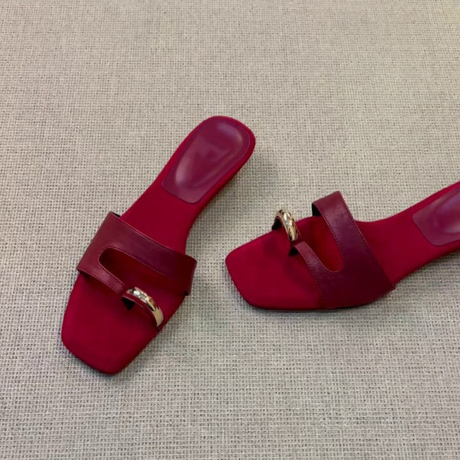 Damen Elegante und komfortable Clogs mit modischem Riemchen R&B