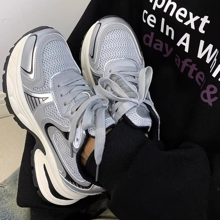 Damen Sportliche Laufschuhe mit atmungsaktiver Mesh-Oberfläche und dämpfender Sohle R&B