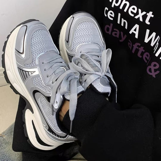 Damen Sportliche Laufschuhe mit atmungsaktiver Mesh-Oberfläche und dämpfender Sohle R&B