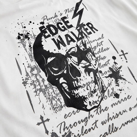 Damen kreatives Grafik-T-Shirt mit verführerischem Rückenausschnitt R&B