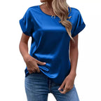 Damen Satin Bluse R&B