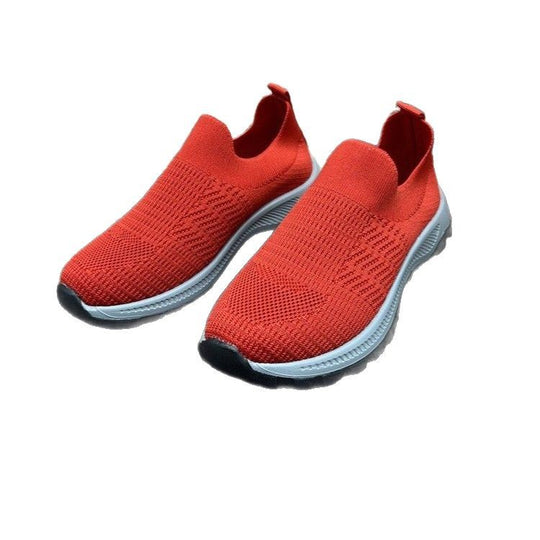 Damen Sportliche Slip-On Sneakers mit atmungsaktiver Mesh-Oberfläche R&B