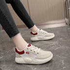 Damen sportliche Sneaker mit atmungsaktivem Obermaterial und bequemer Dämpfung R&B