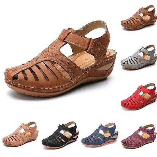 Damen Komfortable Sandalen mit ergonomischem Design und durchbrochenem Obermaterial R&B