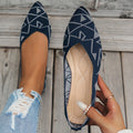 Damen spitze Ballerinas mit atmungsaktivem Strickdesign R&B