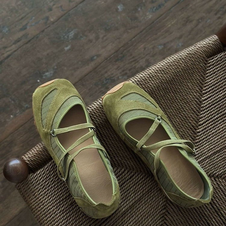 Damen Ballerinas mit flexibler Sohle und schickem Riemchendesign R&B