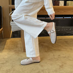 Damen Komfortable Clogs mit modischem Flechtmuster und anpassbarem Riemen