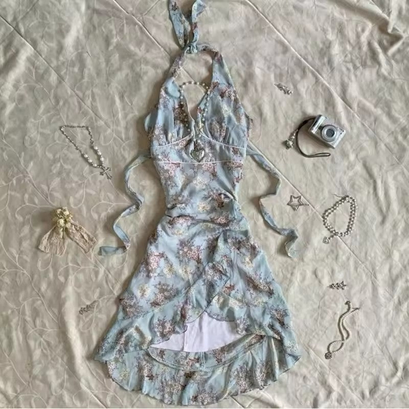 Damen Wickelkleid mit Rüschen und Karomuster R&B