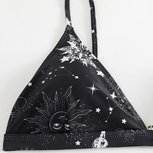 Damen Triangel-Bikini mit verspieltem Sternen-Design R&B