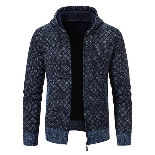 Herren Kapuzenjacke mit strukturiertem Design und eleganten Akzenten R&B