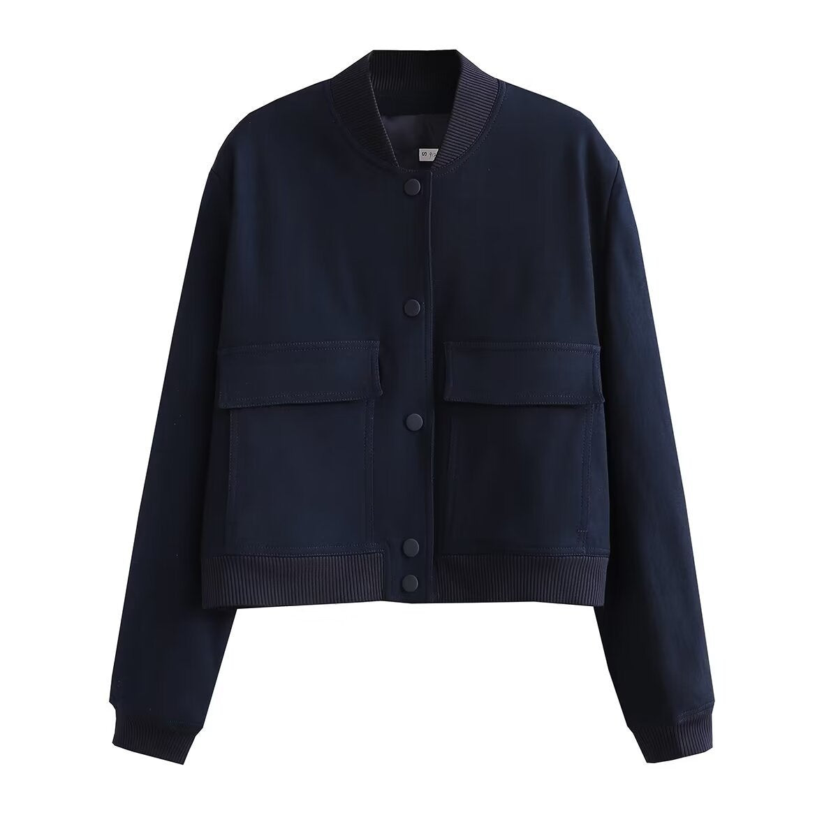Damen modische Utility-Jacke mit praktischen Taschen und edlem Schnitt R&B