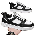 Damen Sportliche Leder Sneakers mit gepolsterter Innensohle