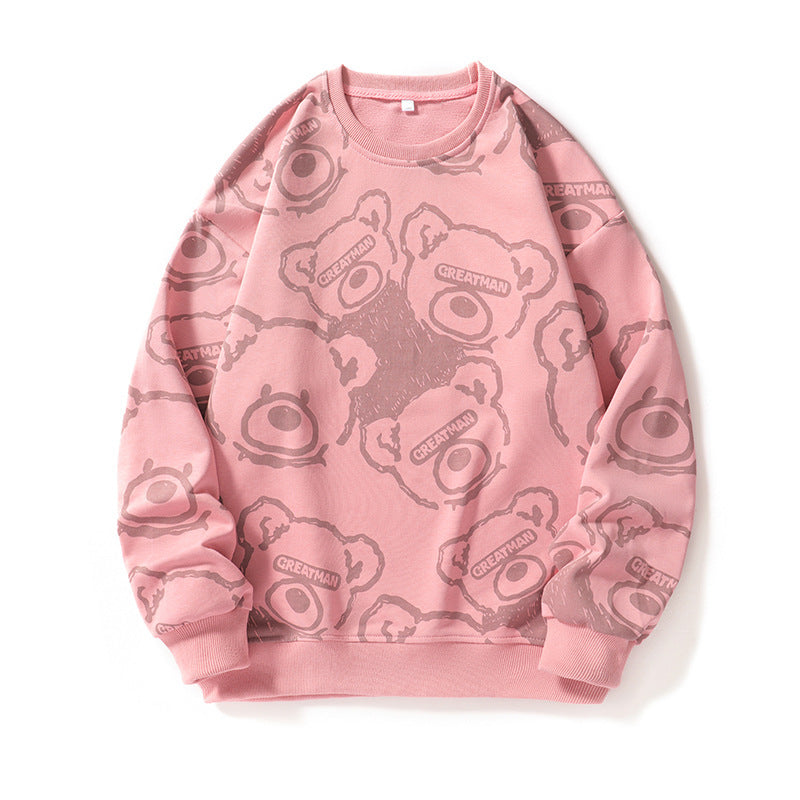 Herren lässiger Sweatshirt mit kreativem Tiermotiv R&B