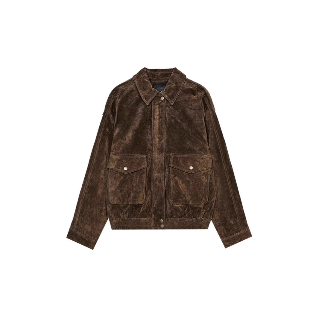 Damen jacke mit zwei großen Taschen und praktischem Reißverschluss R&B