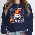 Damen Sweatshirt mit verspieltem Halloween-Motiv und hochwertigem Material