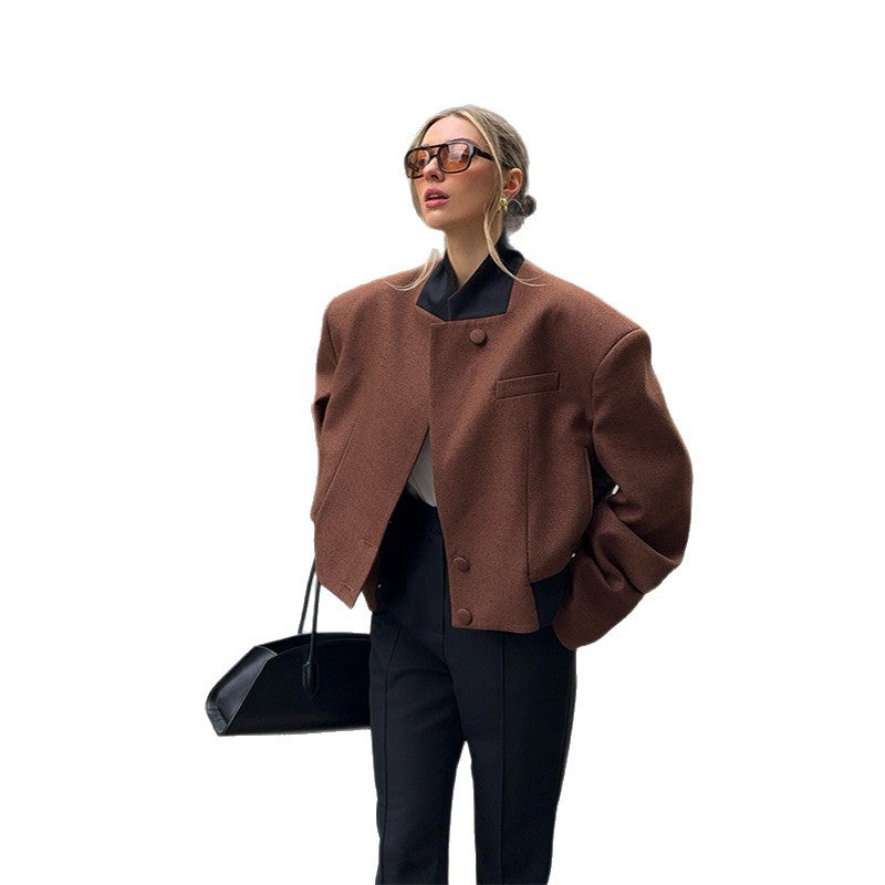 Damen Oversize Wollblazer R&B