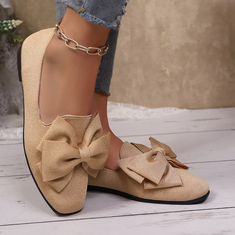 Damen Ballerinas mit modischer Schleifen-Applikation R&B