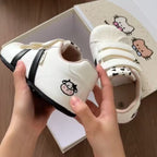 Damen Kindersportschuhe mit verstellbaren Klettverschlüssen und verspieltem Design R&B