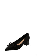 Damen Elegante Pumps mit zartem Schleifen-Detail und komfortablem Blockabsatz R&B