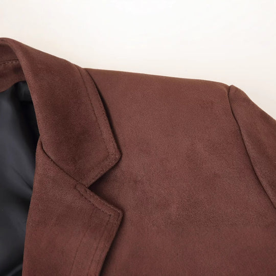 Damen Suede Blazerjacke R&B