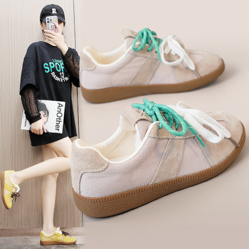 Damen Sportliche Sneaker aus strapazierfähigem Material mit atmungsaktiven Einsätzen R&B
