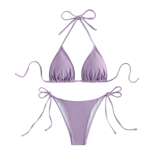 Damen Triangel-Bikini mit verstellbaren Bindebändern R&B