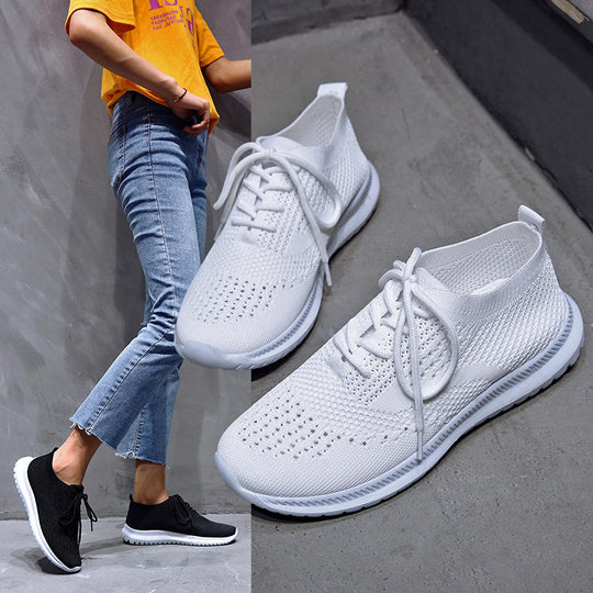 Damen Atmungsaktive und flexible Sneakers mit strukturiertem Obermaterial R&B