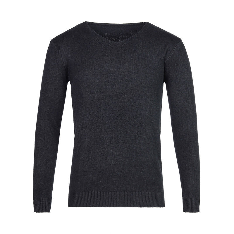 Herren klassischer V-Ausschnitt Pullover R&B