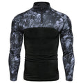 Herren Sportlicher Langarmpullover mit hohem Kragen und Reißverschluss