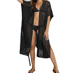 Damen Strandüberwurf mit gehäkeltem Design R&B