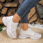 Damen Sportliche Sneakers mit verstärkter Dämpfung und modischem Design R&B