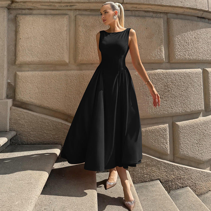 Damen Maxikleid mit elegantem Schnitt und fließendem Material R&B