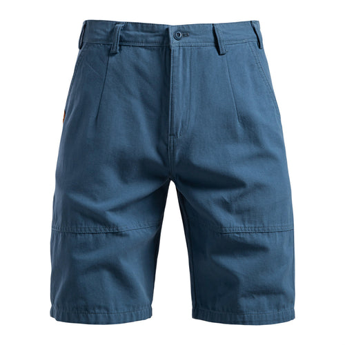 Herren nan robuste Baumwoll-Twill-Bermudahose mit verstärkten Knieeinsätzen und entspannter Passform R&B