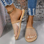 Damen Komfortable Slipper mit funkelndem Netzdesign und anatomischer Fußbettung R&B