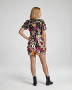 Damen Abendkleid elegant mit Blüten