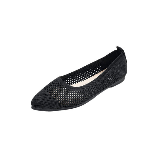 Damen elegante Ballerinas aus atmungsaktivem Mesh-Material R&B