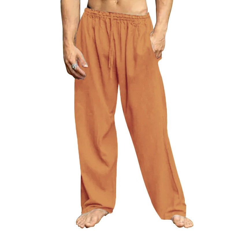 Herren nan Relaxhose mit weitem Bein elastischem Tunnelzugbund und seitlichen Eingrifftaschen R&B