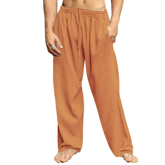 Herren nan Relaxhose mit weitem Bein elastischem Tunnelzugbund und seitlichen Eingrifftaschen R&B