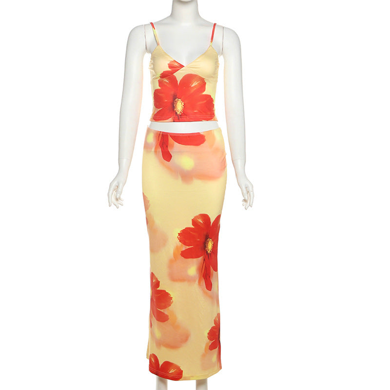 Damen Elegantes Sommerkleid mit floralem Design und schmalem Schnitt R&B