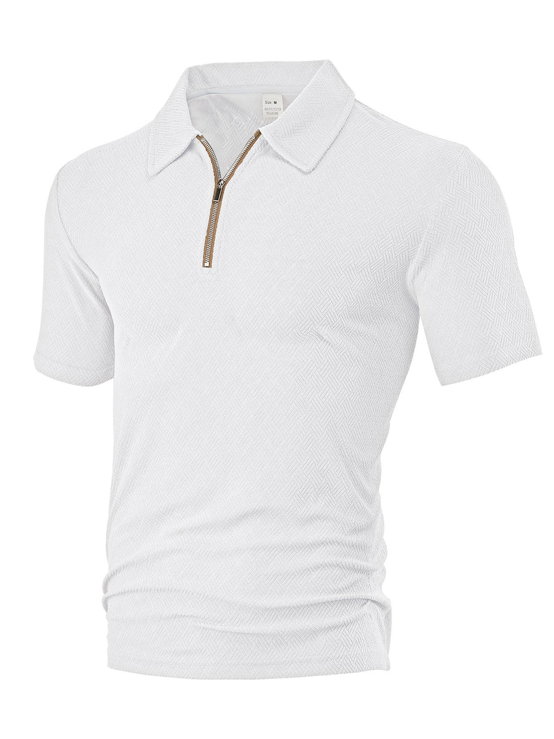 Herren Polo-Shirt mit elegantem Reißverschluss und strukturiertem Design R&B