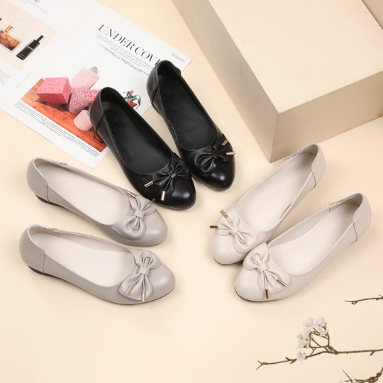 Damen Ballerinas mit elegantem Knoten-Detail und ausgesprochen komfortabler Sohle R&B