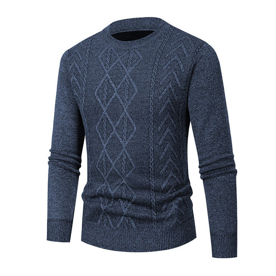 Herren Pullover mit strukturiertem Zopfmuster R&B
