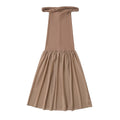 Damen Maxi-Kleid mit elegantem Schößchen