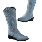 Damen Cowboy-Stiefel mit modischem Stickdesign R&B
