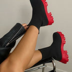 Damen Strumpfstiefel mit dämpfender Sohle und elastischem Knöchelbereich R&B