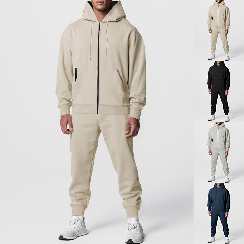 Herren sportliches Hoodie-Set mit atmungsaktiver Stofftechnologie R&B