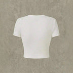 Damen Crop-T-Shirt mit verspieltem Katzenmotiv und Cowboy-Design R&B