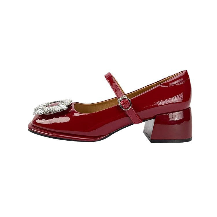 Damen Elegante Slingback-Pumps mit funkelndem Schmuckdetail R&B