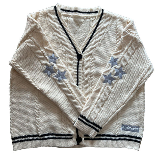 Damen gestrickte Oversize Cardigan R&B