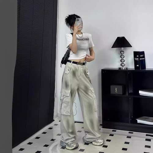 Damen Cargo-Hose mit modischen Taschen und lässigem Schnitt R&B
